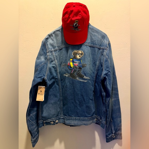 Ralph Lauren polo bear denim trucker jacket. ((SOLD))!! - Picture 1 of 4